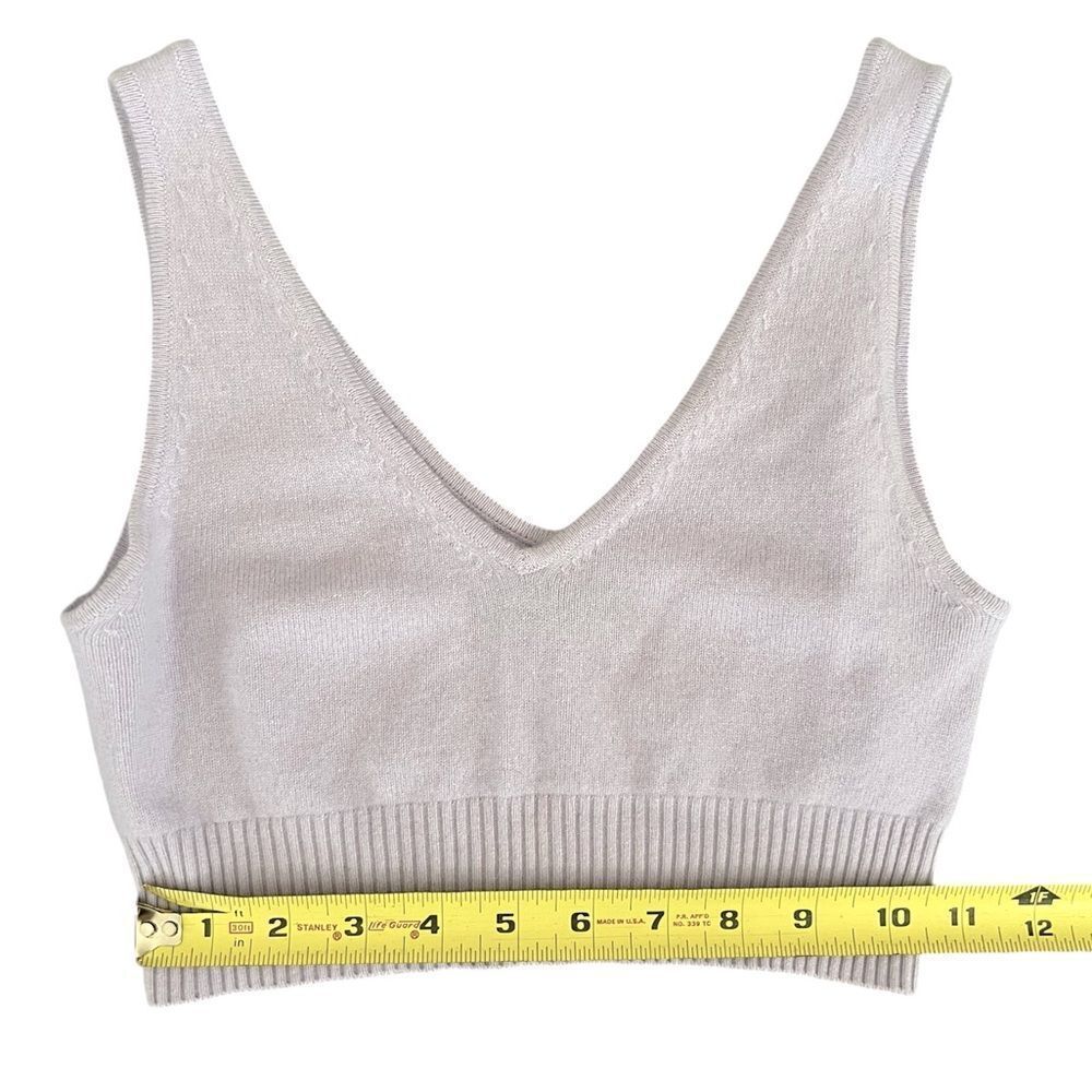 Naadam Signature Cashmere Longline Bra Top size xxsmall - Picture 9 of 11